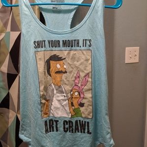 Blue Bob's Burgers tank top